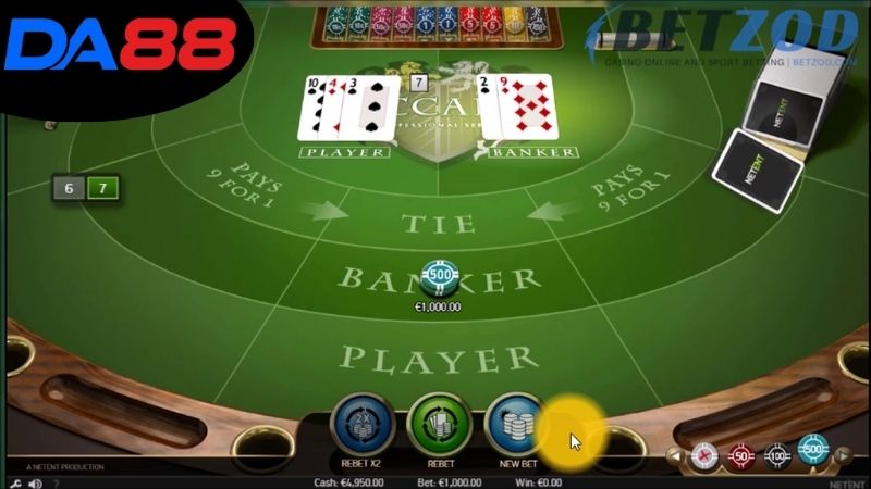 Chiến thuật và mẹo chơi baccarat DA88 để tăng cơ hội thắng lớn